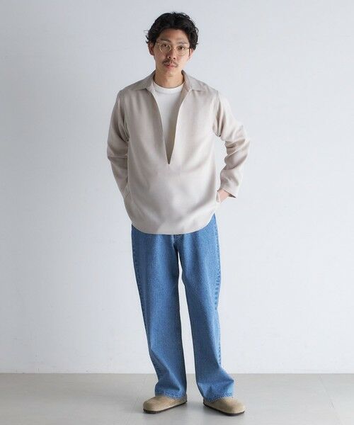 SHIPS / シップス シャツ・ブラウス | SHIPS: ドライタッチ スキッパー シャツ プルオーバー | 詳細1