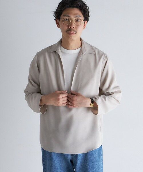 SHIPS / シップス シャツ・ブラウス | SHIPS: ドライタッチ スキッパー シャツ プルオーバー | 詳細8