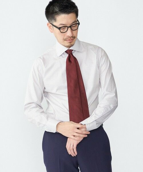 SHIPS / シップス シャツ・ブラウス | SHIPS: イージーアイロン ドビー ストライプ ワイドカラー シャツ | 詳細2