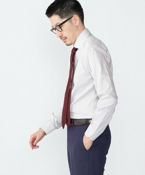 SHIPS / シップス シャツ・ブラウス | SHIPS: イージーアイロン ドビー ストライプ ワイドカラー シャツ | 詳細3