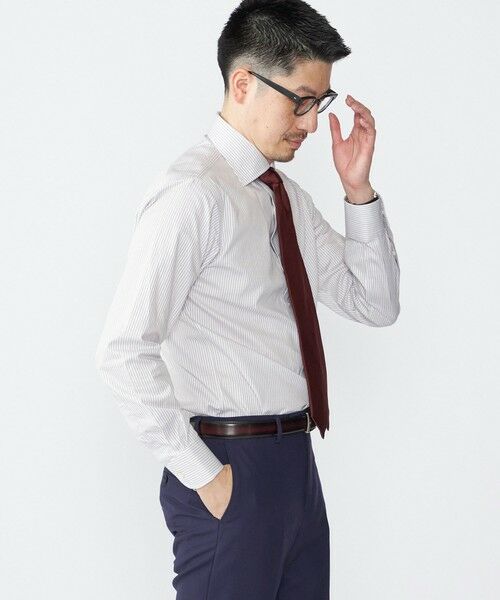 SHIPS / シップス シャツ・ブラウス | SHIPS: イージーアイロン ドビー ストライプ ワイドカラー シャツ | 詳細5