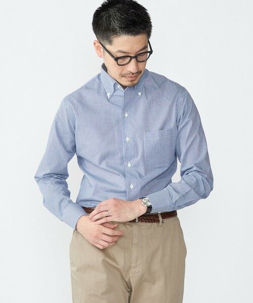 SHIPS / シップス シャツ・ブラウス | SHIPS: イージーアイロン ギンガムチェック イタリアンボタンダウンカラー シャツ | 詳細3