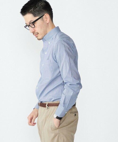 SHIPS / シップス シャツ・ブラウス | SHIPS: イージーアイロン ギンガムチェック イタリアンボタンダウンカラー シャツ | 詳細4