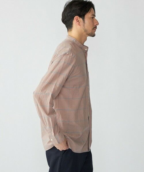 SHIPS / シップス シャツ・ブラウス | SHIPS: コットン シルク ペールチェック バンドカラー ロングスリーブ シャツ | 詳細8