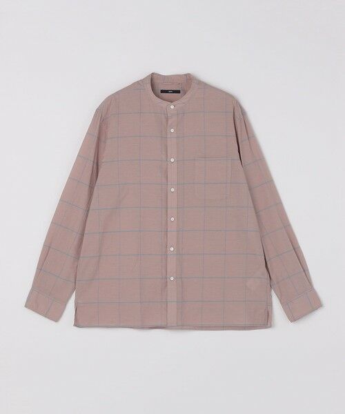 SHIPS / シップス シャツ・ブラウス | SHIPS: コットン シルク ペールチェック バンドカラー ロングスリーブ シャツ | 詳細9