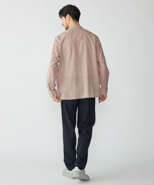 SHIPS / シップス シャツ・ブラウス | SHIPS: コットン シルク ペールチェック バンドカラー ロングスリーブ シャツ | 詳細3