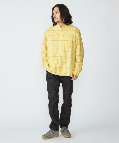 SHIPS / シップス シャツ・ブラウス | SHIPS: コットン シルク ペールチェック バンドカラー ロングスリーブ シャツ | 詳細11