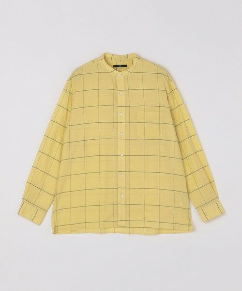 SHIPS / シップス シャツ・ブラウス | SHIPS: コットン シルク ペールチェック バンドカラー ロングスリーブ シャツ | 詳細13