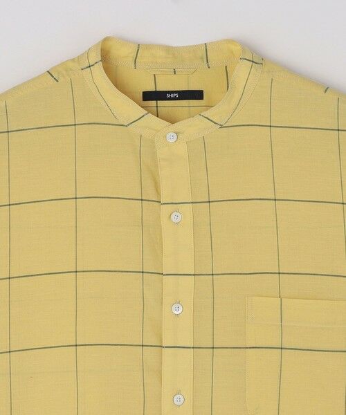 SHIPS / シップス シャツ・ブラウス | SHIPS: コットン シルク ペールチェック バンドカラー ロングスリーブ シャツ | 詳細15