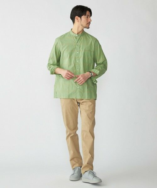 SHIPS / シップス シャツ・ブラウス | SHIPS: コットン シルク ペールチェック バンドカラー ロングスリーブ シャツ | 詳細20