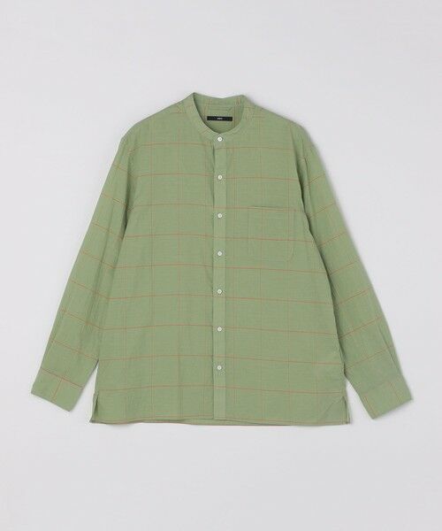 SHIPS / シップス シャツ・ブラウス | SHIPS: コットン シルク ペールチェック バンドカラー ロングスリーブ シャツ | 詳細22