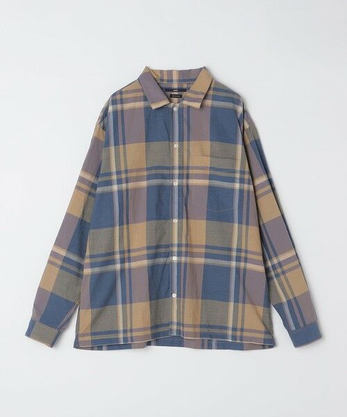 SHIPS / シップス シャツ・ブラウス | SHIPS: コットン シルク ビッグチェック スクエアカット ウィークエンド シャツ | 詳細3