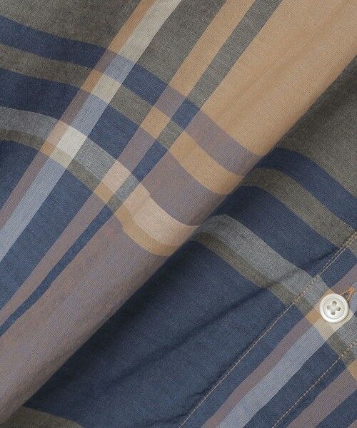 SHIPS / シップス シャツ・ブラウス | SHIPS: コットン シルク ビッグチェック スクエアカット ウィークエンド シャツ | 詳細4