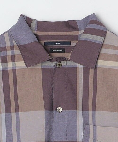 SHIPS / シップス シャツ・ブラウス | SHIPS: コットン シルク ビッグチェック スクエアカット ウィークエンド シャツ | 詳細15