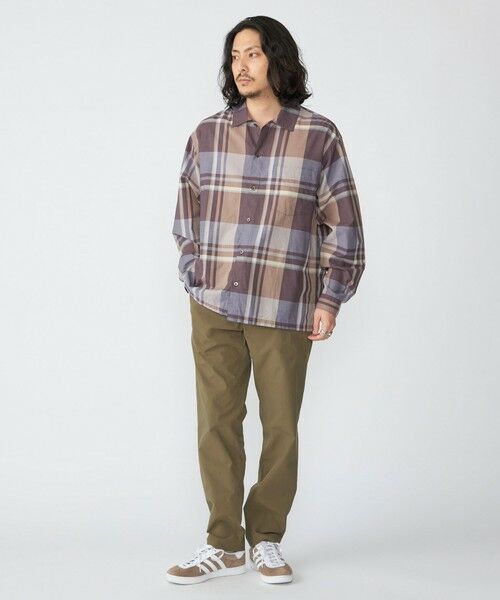 SHIPS / シップス シャツ・ブラウス | SHIPS: コットン シルク ビッグチェック スクエアカット ウィークエンド シャツ | 詳細5