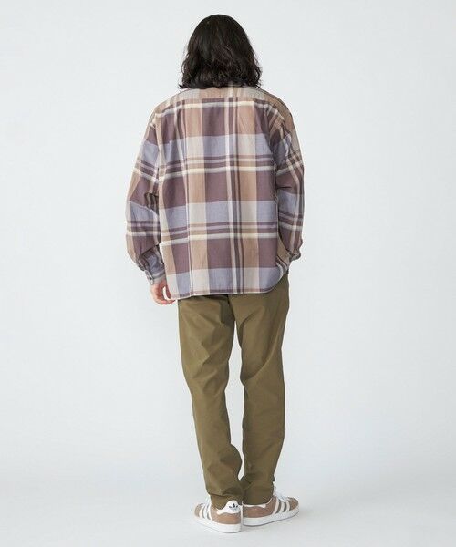 SHIPS / シップス シャツ・ブラウス | SHIPS: コットン シルク ビッグチェック スクエアカット ウィークエンド シャツ | 詳細7