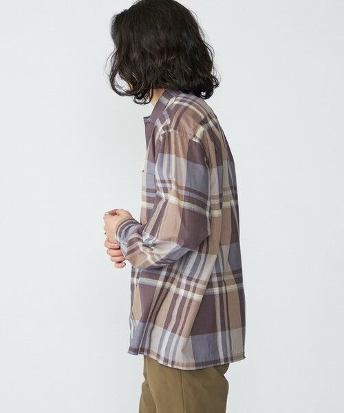 SHIPS / シップス シャツ・ブラウス | SHIPS: コットン シルク ビッグチェック スクエアカット ウィークエンド シャツ | 詳細10