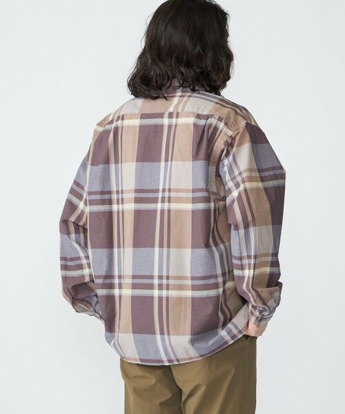SHIPS / シップス シャツ・ブラウス | SHIPS: コットン シルク ビッグチェック スクエアカット ウィークエンド シャツ | 詳細11