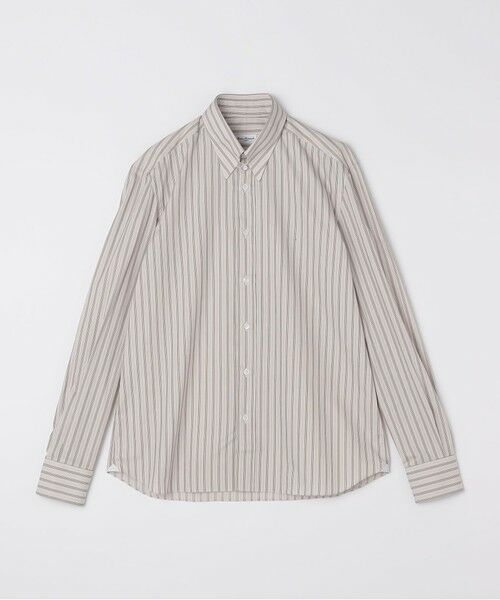 SHIPS / シップス シャツ・ブラウス | 【SHIPS別注】Errico Formicola: LUCA タブ オルタネイトストライプ シャツ（ベージュ系）