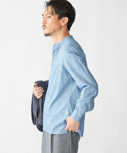 SHIPS / シップス シャツ・ブラウス | 【SHIPS別注】Salvatore Piccolo: シャンブレー プルオーバー バンド シャツ | 詳細1