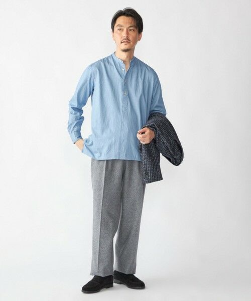 SHIPS / シップス シャツ・ブラウス | 【SHIPS別注】Salvatore Piccolo: シャンブレー プルオーバー バンド シャツ | 詳細4