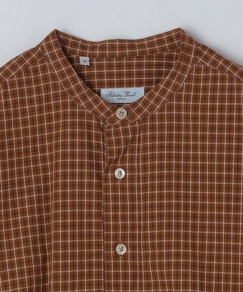 SHIPS / シップス シャツ・ブラウス | 【SHIPS別注】Salvatore Piccolo: チェック プルオーバー バンドカラー シャツ | 詳細2