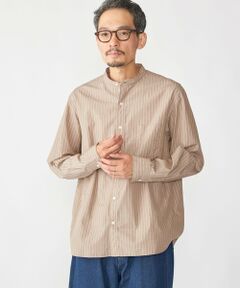 SHIPS / シップス シャツ・ブラウス | SHIPS: 100S バンドカラー ストライプ シャツ