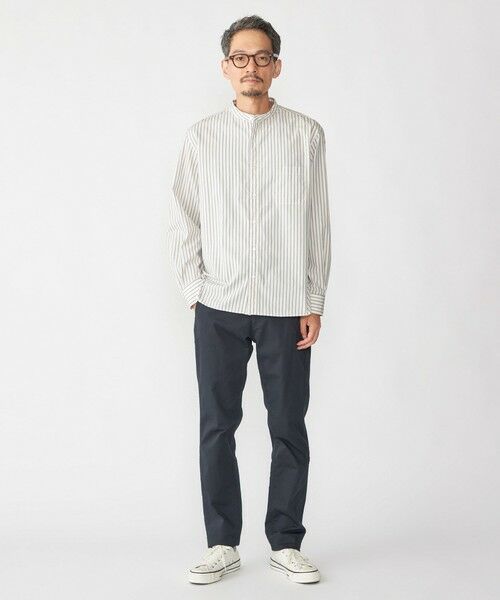 SHIPS / シップス シャツ・ブラウス | SHIPS: 100S バンドカラー ストライプ シャツ | 詳細1