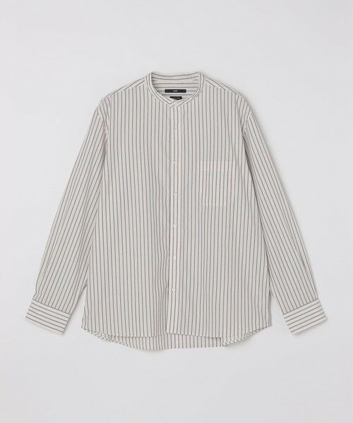SHIPS / シップス シャツ・ブラウス | SHIPS: 100S バンドカラー ストライプ シャツ | 詳細3