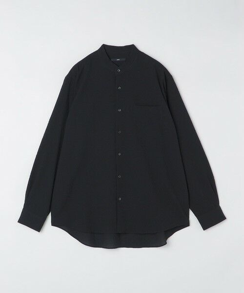 SHIPS / シップス シャツ・ブラウス | SHIPS: エアー サッカー バンドカラー リラックス 長袖 シャツ〈単色／チェック〉 | 詳細6