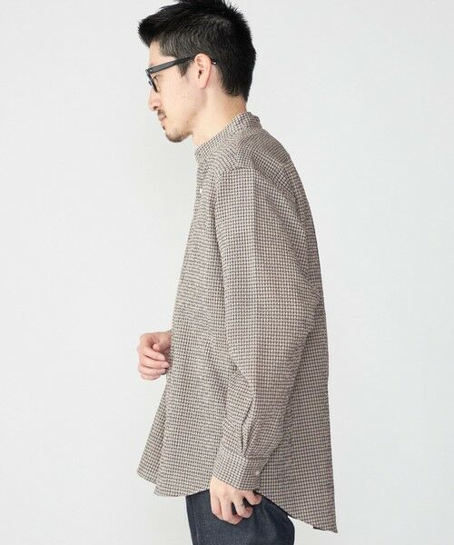 SHIPS / シップス シャツ・ブラウス | SHIPS: エアー サッカー バンドカラー リラックス 長袖 シャツ〈単色／チェック〉 | 詳細21