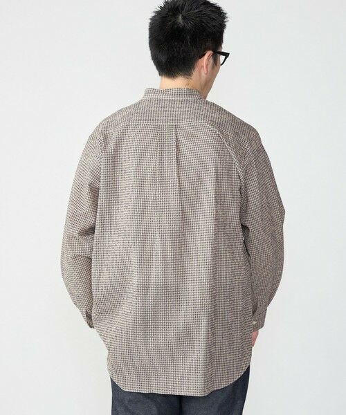 SHIPS / シップス シャツ・ブラウス | SHIPS: エアー サッカー バンドカラー リラックス 長袖 シャツ〈単色／チェック〉 | 詳細22