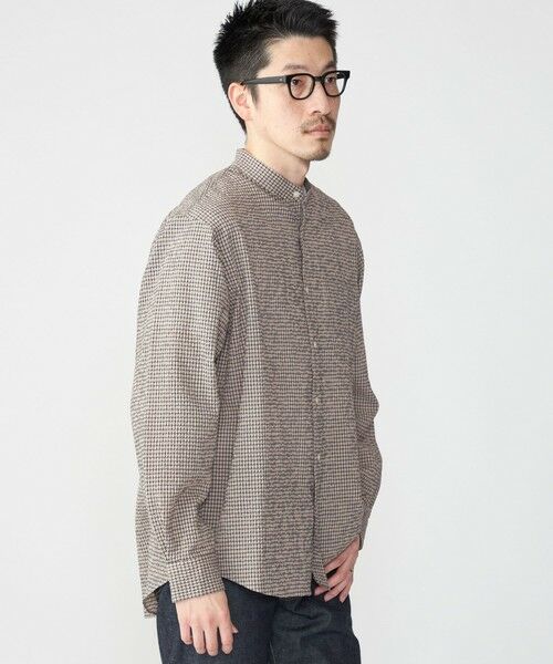 SHIPS / シップス シャツ・ブラウス | SHIPS: エアー サッカー バンドカラー リラックス 長袖 シャツ〈単色／チェック〉 | 詳細23