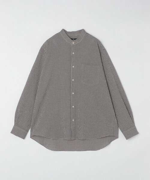 SHIPS / シップス シャツ・ブラウス | SHIPS: エアー サッカー バンドカラー リラックス 長袖 シャツ〈単色／チェック〉 | 詳細26