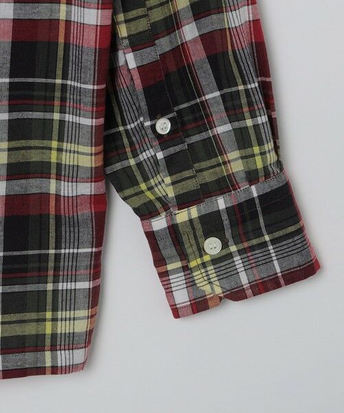 SHIPS / シップス シャツ・ブラウス | SHIPS: オープンカラー コットン リネン マドラスチェック プルオーバー シャツ オリーブ | 詳細17