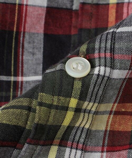 SHIPS / シップス シャツ・ブラウス | SHIPS: オープンカラー コットン リネン マドラスチェック プルオーバー シャツ オリーブ | 詳細18