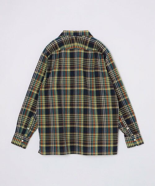 SHIPS / シップス シャツ・ブラウス | SHIPS: オープンカラー コットン リネン マドラスチェック プルオーバー シャツ ブルー | 詳細10