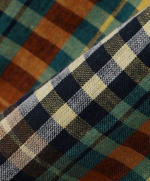 SHIPS / シップス シャツ・ブラウス | SHIPS: オープンカラー コットン リネン マドラスチェック プルオーバー シャツ ブルー | 詳細15