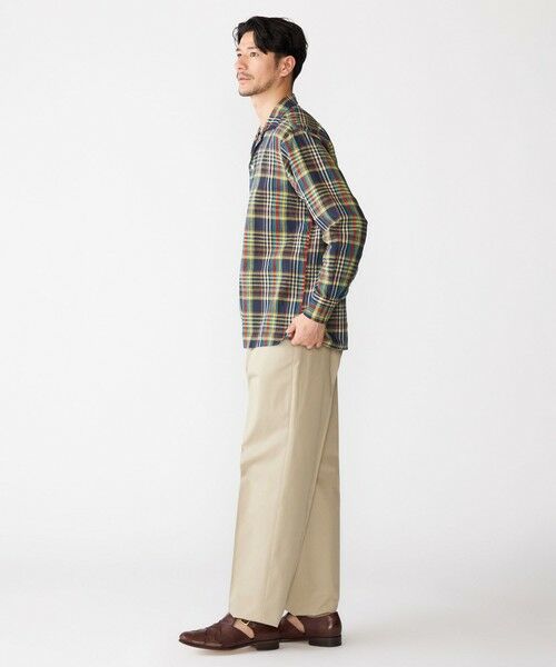 SHIPS / シップス シャツ・ブラウス | SHIPS: オープンカラー コットン リネン マドラスチェック プルオーバー シャツ ブルー | 詳細5