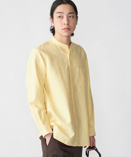 SHIPS / シップス シャツ・ブラウス | SHIPS: バンドカラー コットン ラミー シャツ アウター | 詳細7