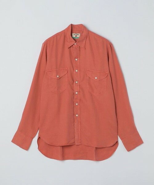 SHIPS / シップス シャツ・ブラウス | WYTHE NEW YORK: LYOCEL/G PEARLSNAP SHIRT(レッド系)