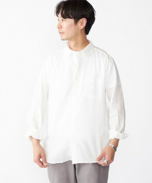 SHIPS / シップス シャツ・ブラウス | SHIPS: フレックスリネン レギュラーカラー ロングスリーブ シャツ | 詳細2