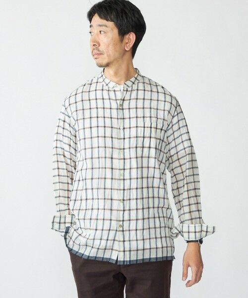 SHIPS / シップス シャツ・ブラウス | SHIPS: インディア バンドカラー ロングスリーブ シャツ | 詳細5