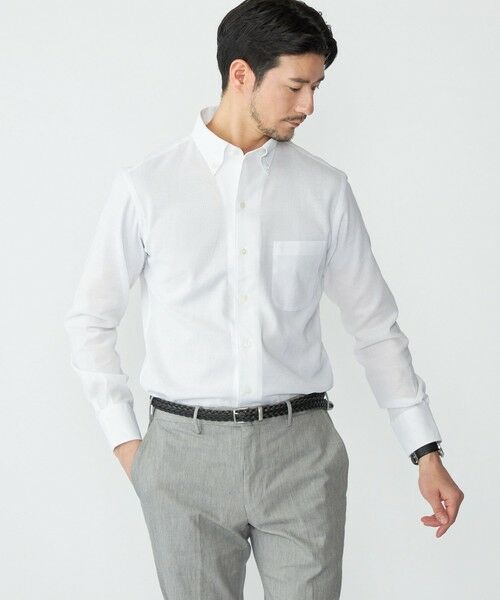 SHIPS / シップス シャツ・ブラウス | SHIPS: イタリアン ボタンダウン カラミ ソリッド シャツ | 詳細1