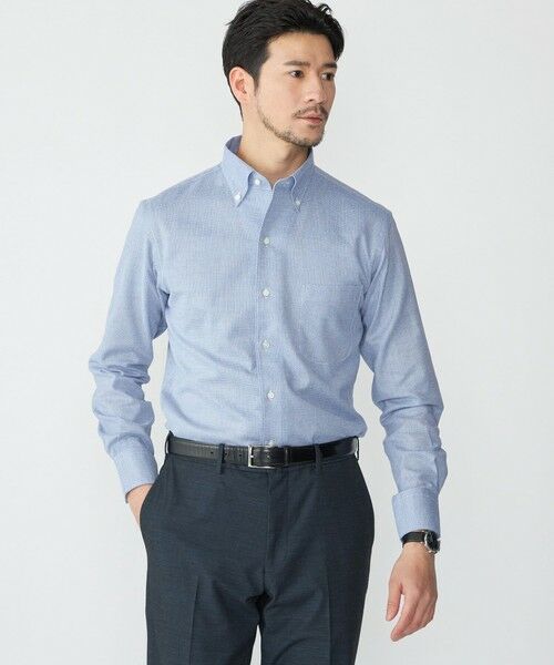 SHIPS / シップス シャツ・ブラウス | SHIPS: イタリアン ボタンダウン カラミ ソリッド シャツ(ネイビー)