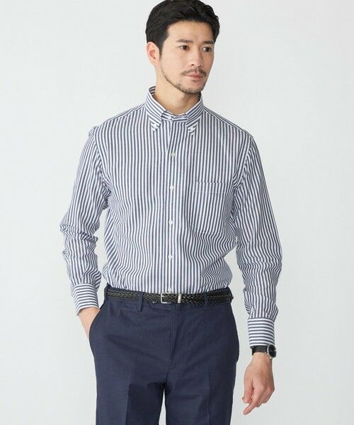 SHIPS / シップス シャツ・ブラウス | SHIPS: イタリアン ボタンダウン パナマ ロンドンストライプ シャツ | 詳細9