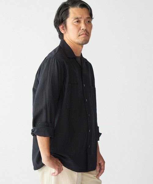 SHIPS / シップス シャツ・ブラウス | Southwick Gate Label: TW エンボス ロングスリーブ キャンプシャツ | 詳細3