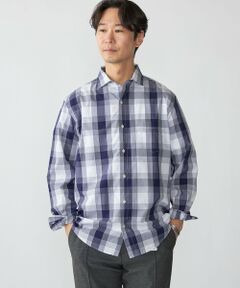 SHIPS / シップス シャツ・ブラウス | SHIPS: ワイドカラー ネイビー バリエーション チェック シャツ