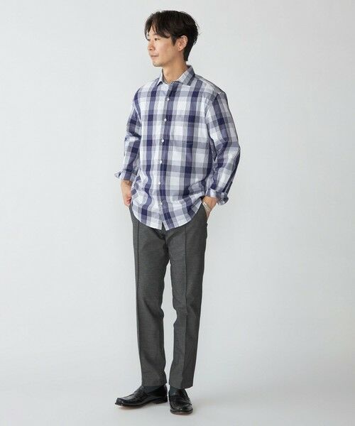 SHIPS / シップス シャツ・ブラウス | SHIPS: ワイドカラー ネイビー バリエーション チェック シャツ | 詳細5