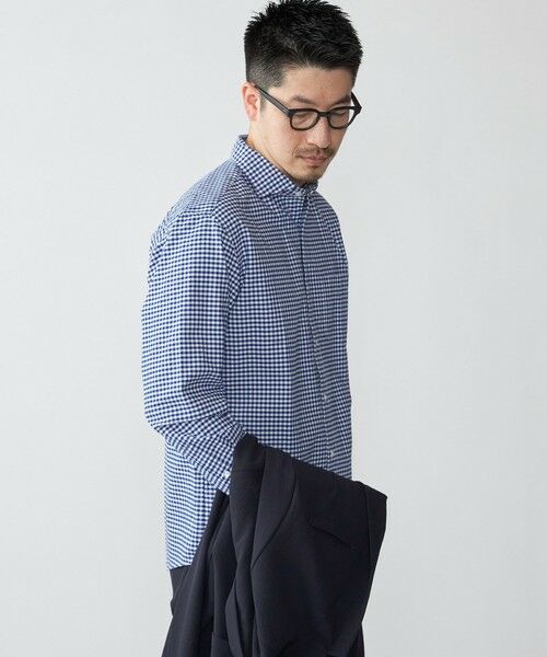 SHIPS / シップス シャツ・ブラウス | SHIPS: ワイドカラー ネイビー バリエーション チェック シャツ | 詳細11